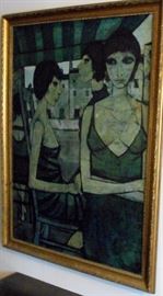 Gorgeous Charles Levier Painting. Needs TLC. 