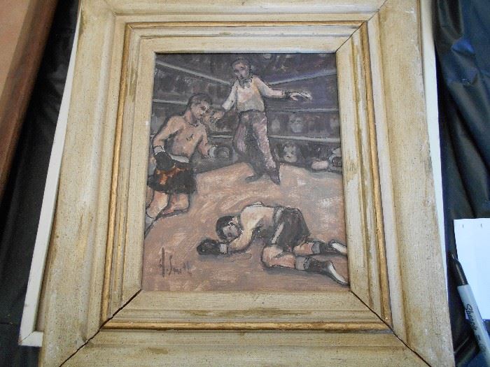 A. Smith Boxing Painting 