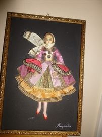 FRAMED FABRIC ART FROM SPAIN 