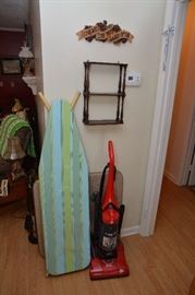 ironing board, Dirt Devil, wall shelf