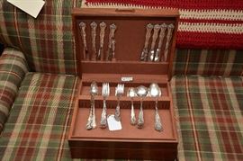 National Silver Queen Elizabeth silverplate and box