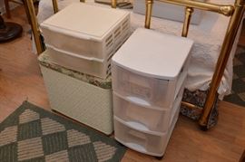 plastic storage bins, hamper