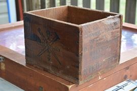 wooden box - Gurney Upholstery tacks