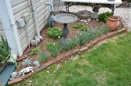 innova bird bath, planters, concrete statuary