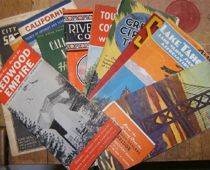 lots of these 1940's and 50's road maps
