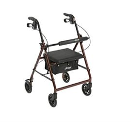 Drive Rollator 6 Wheels Red