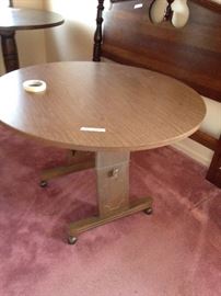 #85 folding coffee table 40x16-27 tall $75
#8 cherry queen head board w post $100