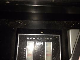#21 RCA black stereo 48x19x25 turntable and radio only $75 