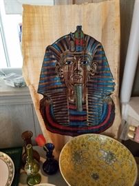 King Tut wall hanging an museum store buy I'd assume
