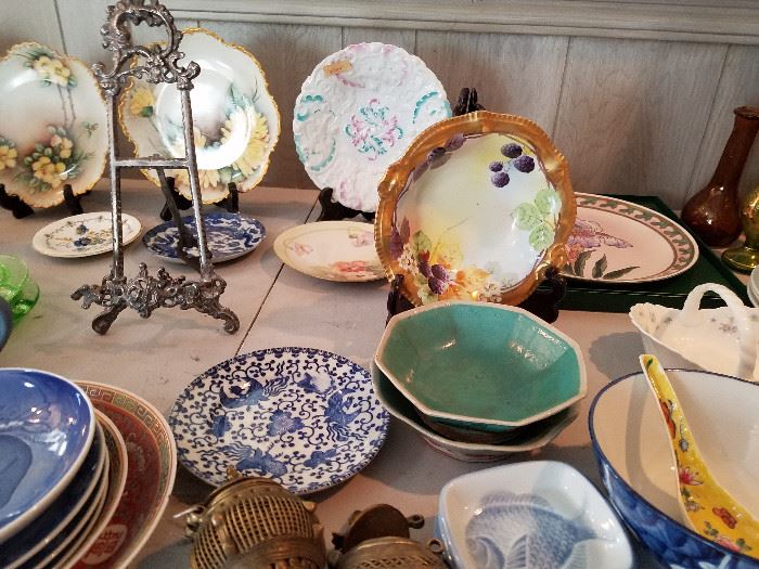 Japanese, English, American plates and collectables