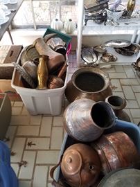 more Islamic and Arabic copper and other metal containers and everyday useful items. 