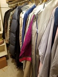 men's and women's jackets, coats, and clothing