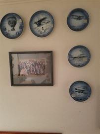collector aviation plates wall plaques