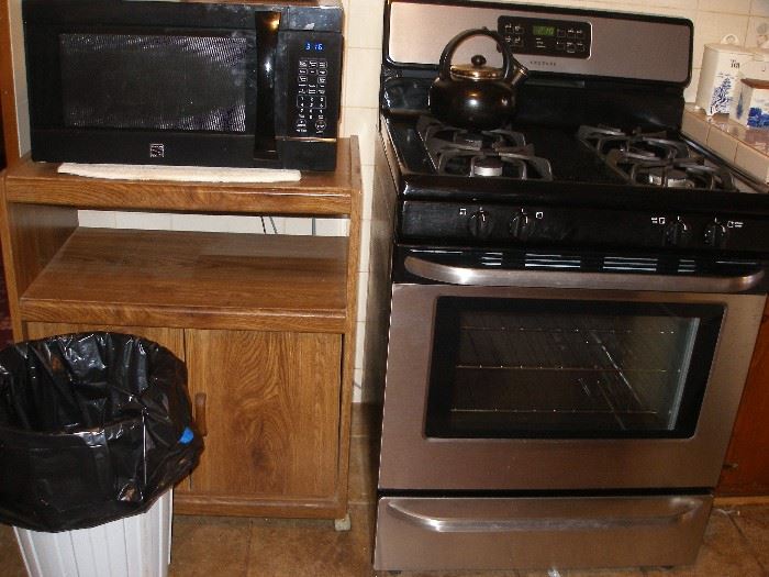 microwave, new stove all paperwork