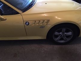 Gorgeous Yellow 2000 BMW Z-3 Convertible