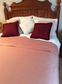 Queen size bed, like new, with matching dresser w/mirror and night stand