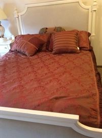 Queen size bed, like new, with matching dresser w/mirror and night stand
