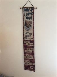 Boyds Bear wall hanging