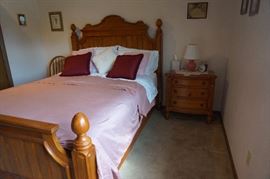 Queen Size bed w/matching night stand and dresser