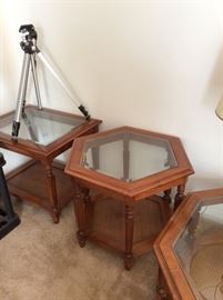 Set of three end tables