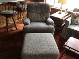 Den - Chair & matching ottoman