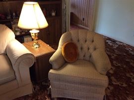 LR chair & matching sofa