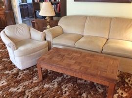LR sofa, chair and coffee table