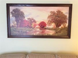 LR - large painting over sofa