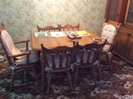 LR - corner area with Dining room table & 6 chairs