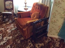 LR - occasional chair and another end table