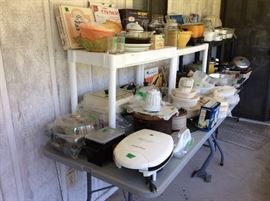 Sleeping porch - Small appliances, more kitchen items