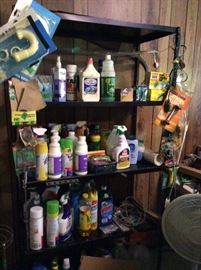 Garage - shelf for sale - cleaning items