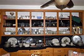 Fine Crystal Stemware China, many set of both.