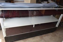 Glass Display Cabinet, on wheels for The Man Cave collectables