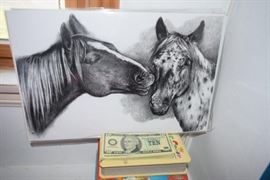 Ink drawn Horse prints