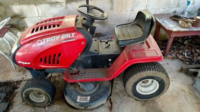 Troy-Bilt Riding Lawnmower.  Needs Maintenance but Runs