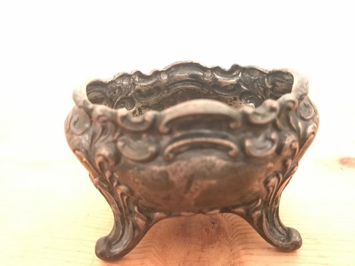 Ornate Small Sterling Nut Cup