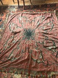 Large Antique Fabric Shawl