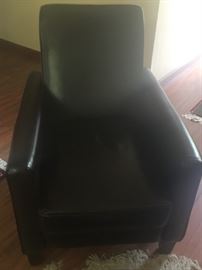 Black Leather Living Room/Den Chair