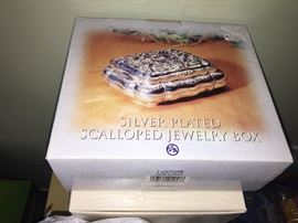 New in box Godinger S/P Jewelry box