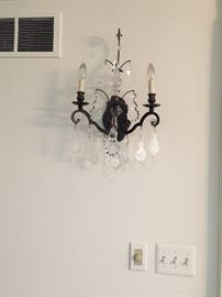 Two Scheonbeck wall sconces. $150
