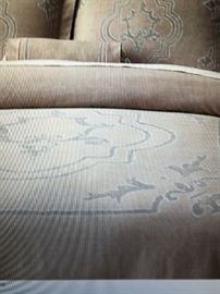 Restoration Hardware King size duvet and pillow shams with matching gray dust ruffle  $50