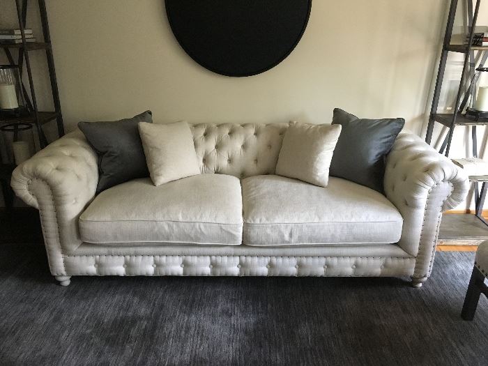 96"x40"x31"h chesterfield sofa from Scott Shiptrine