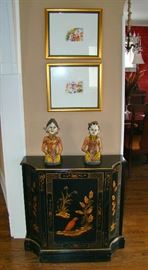 Habersham Demi-Lune Cabinet, Eli Rosenthal Art,Ethnic Art