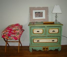Painted Chest , Luggage Stand