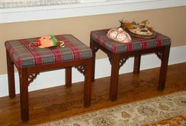 Pair Ethan Allen Stools