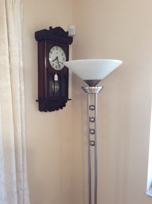 Floor lamp & wall clock