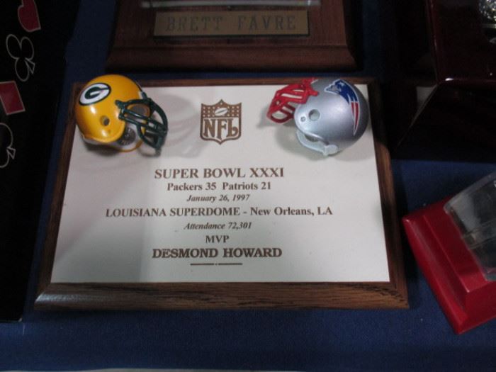 Packers superbowl plaque