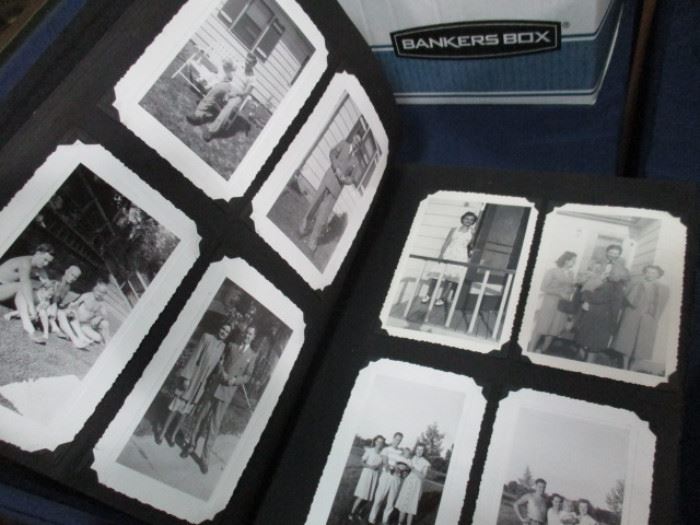 Black and white photo album