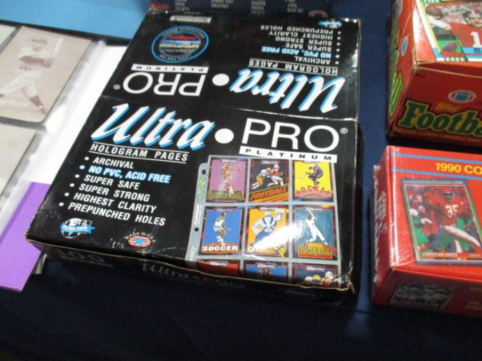 Sealed Ultra pro sports cards